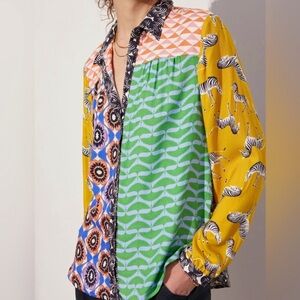Anthropologie The Paz Buttondown Shirt by Maeve
